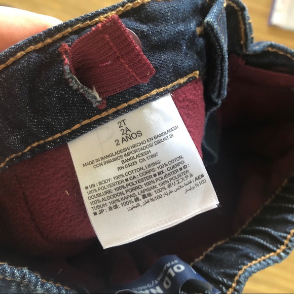 🔥 PM EDITOR PICKED Old Navy Fleece Lined Jeans 2T - Picture 3 of 5